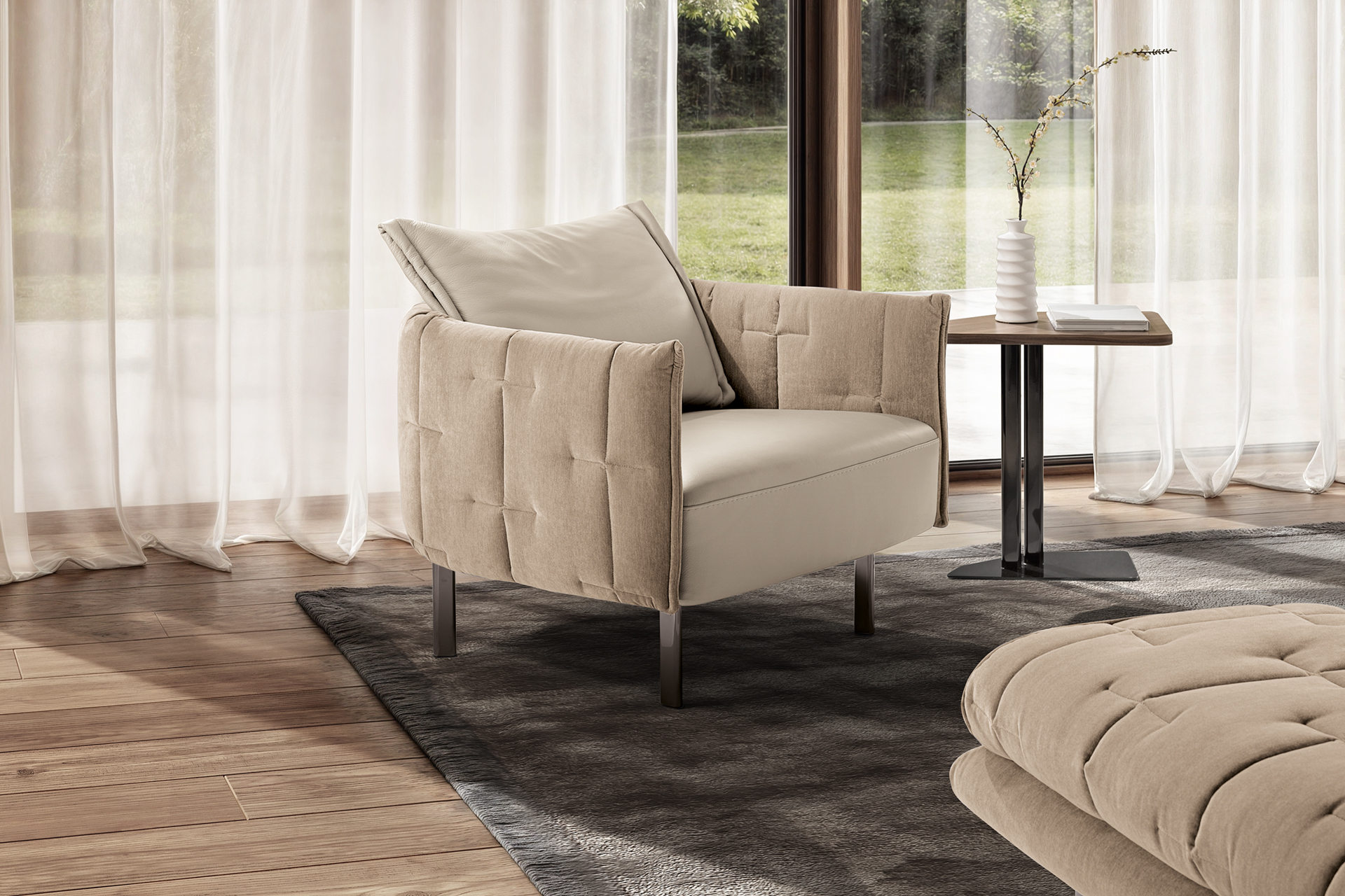 Muzzle Max Divani - Arm Chair - The August Company | Mumbai