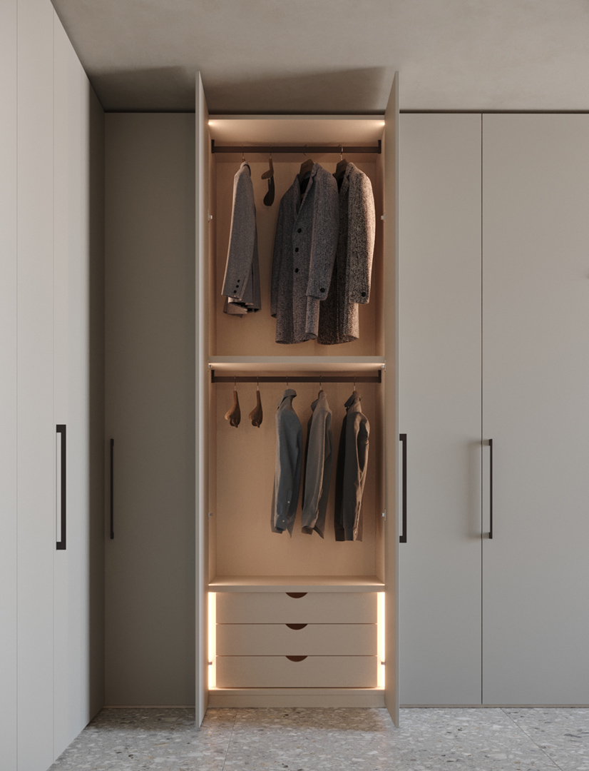 Giessegi Saks - Hinged Wardrobe - The August Company | Mumbai