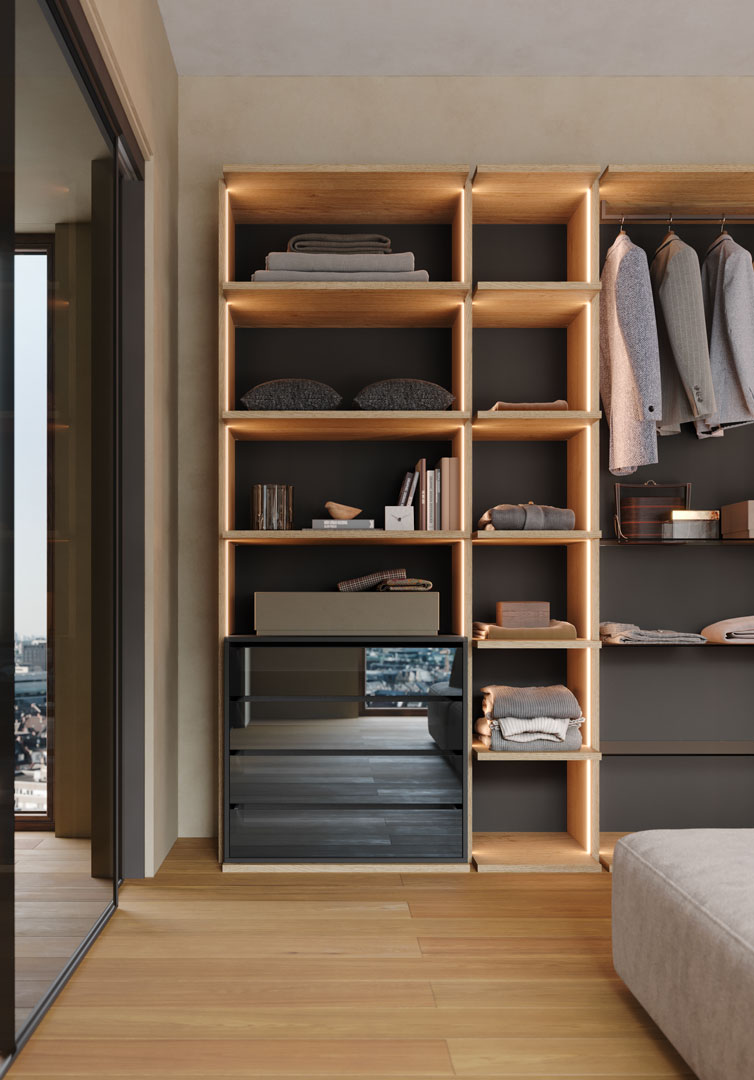 Giessegi Nemesi - Walkin Closet- The August Company | Mumbai