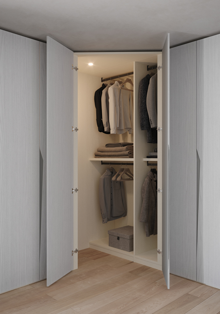 Giessegi New Zenit - Hinged Wardrobe - The August Company | Mumbai