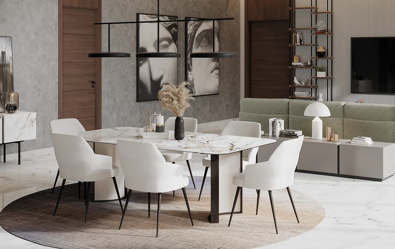 Parker Dressy - Dinning Table -The August Company | Mumbai