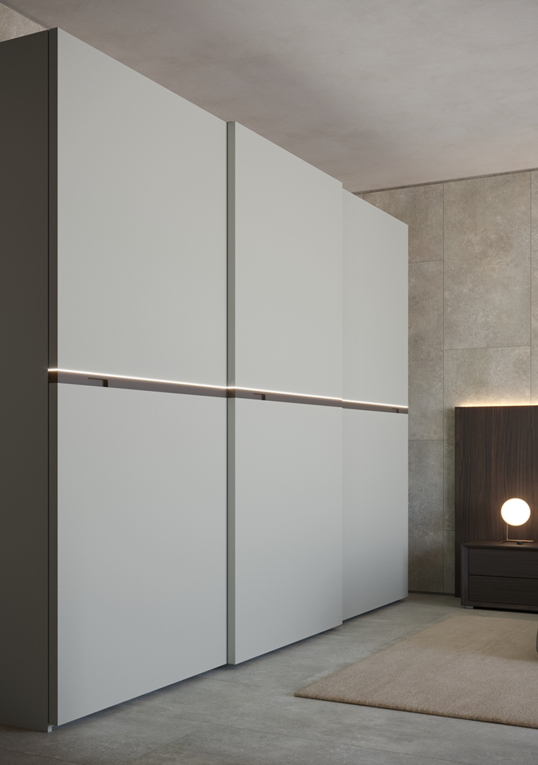 Giessegi New Slide - Sliding Wardrobe - The August Company | Mumbai