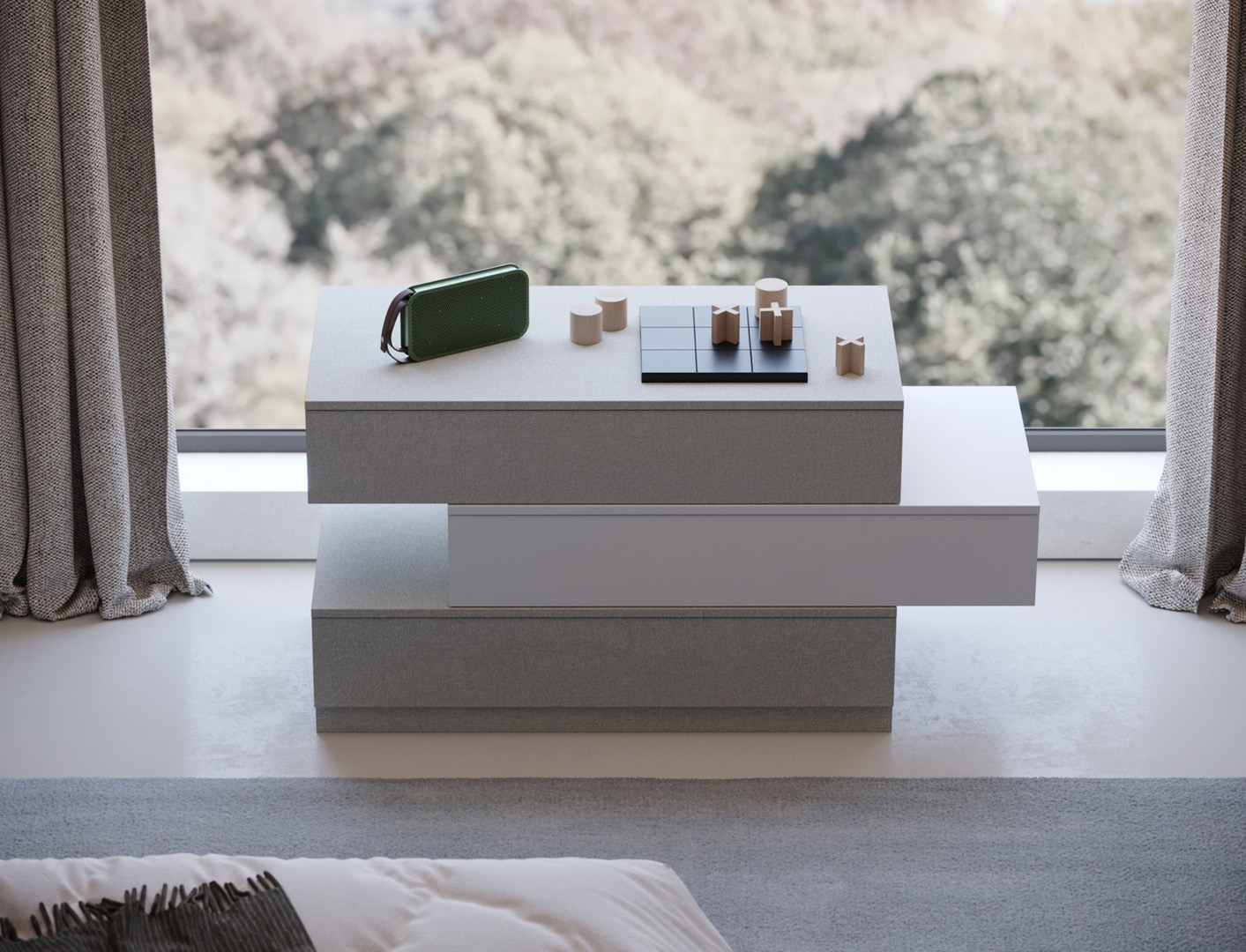 Giessige Bridge - Bedside Table - The August Company | Mumbai