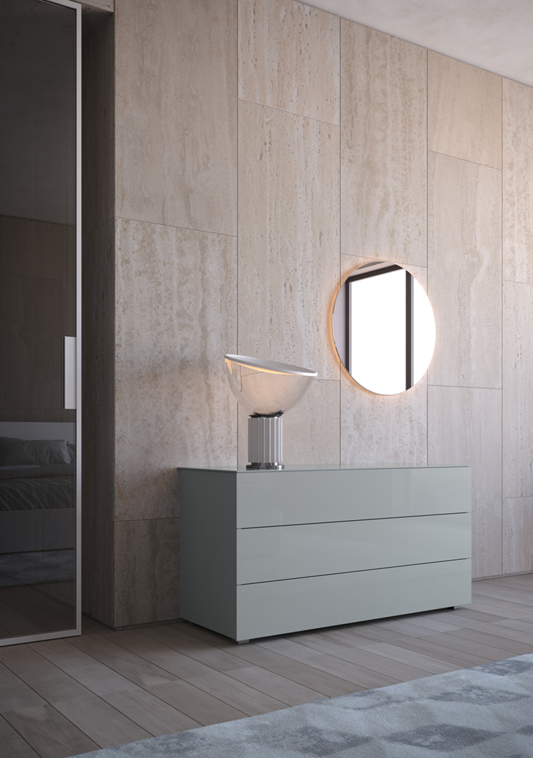 Giessige Glass - Bedside Table - The August Company | Mumbai