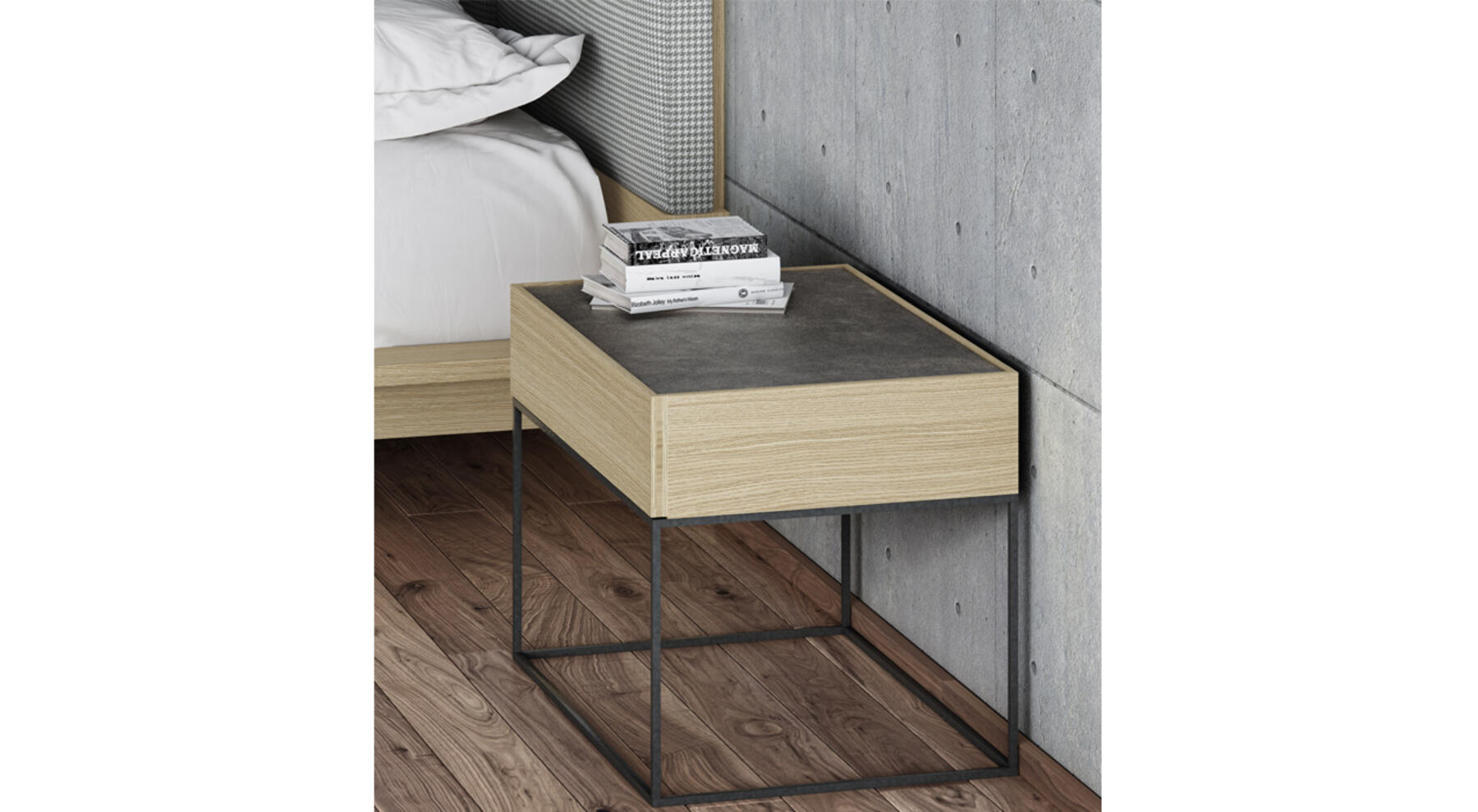 Emede Given KLas - Bedside Table - The August Company | Mumbai