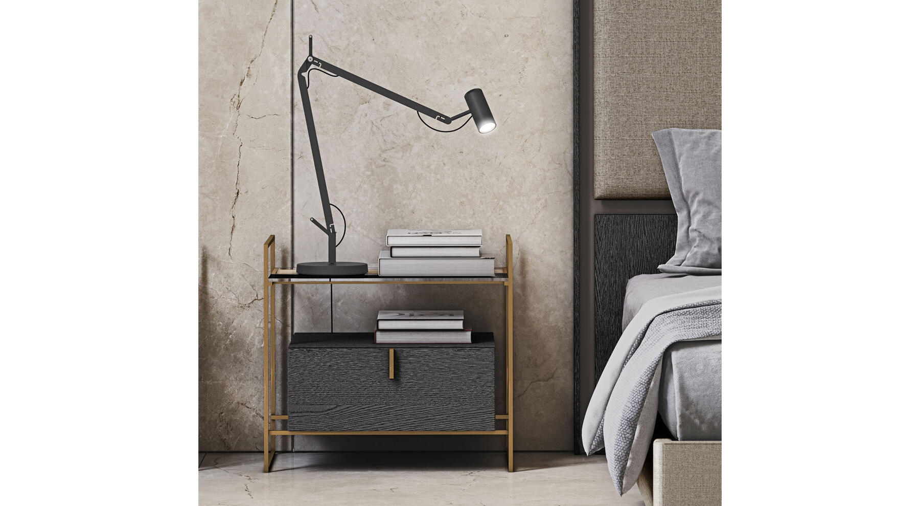 Emede Grace Tao - Bedside Table - The August Company | Mumbai