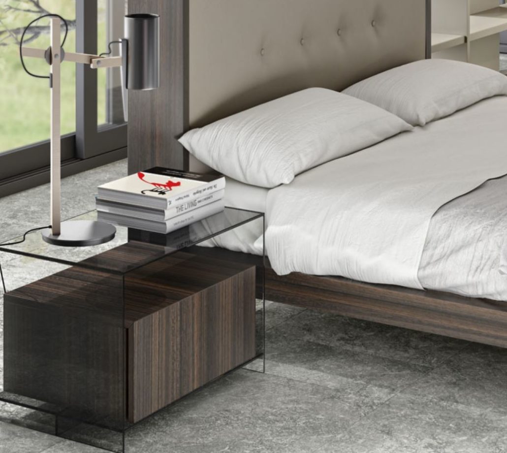 Emede Cube Klas - Bedside Table - The August Company | Mumbai