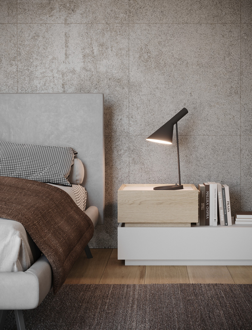 Giessige Domino - Bedside Table - The August Company | Mumbai