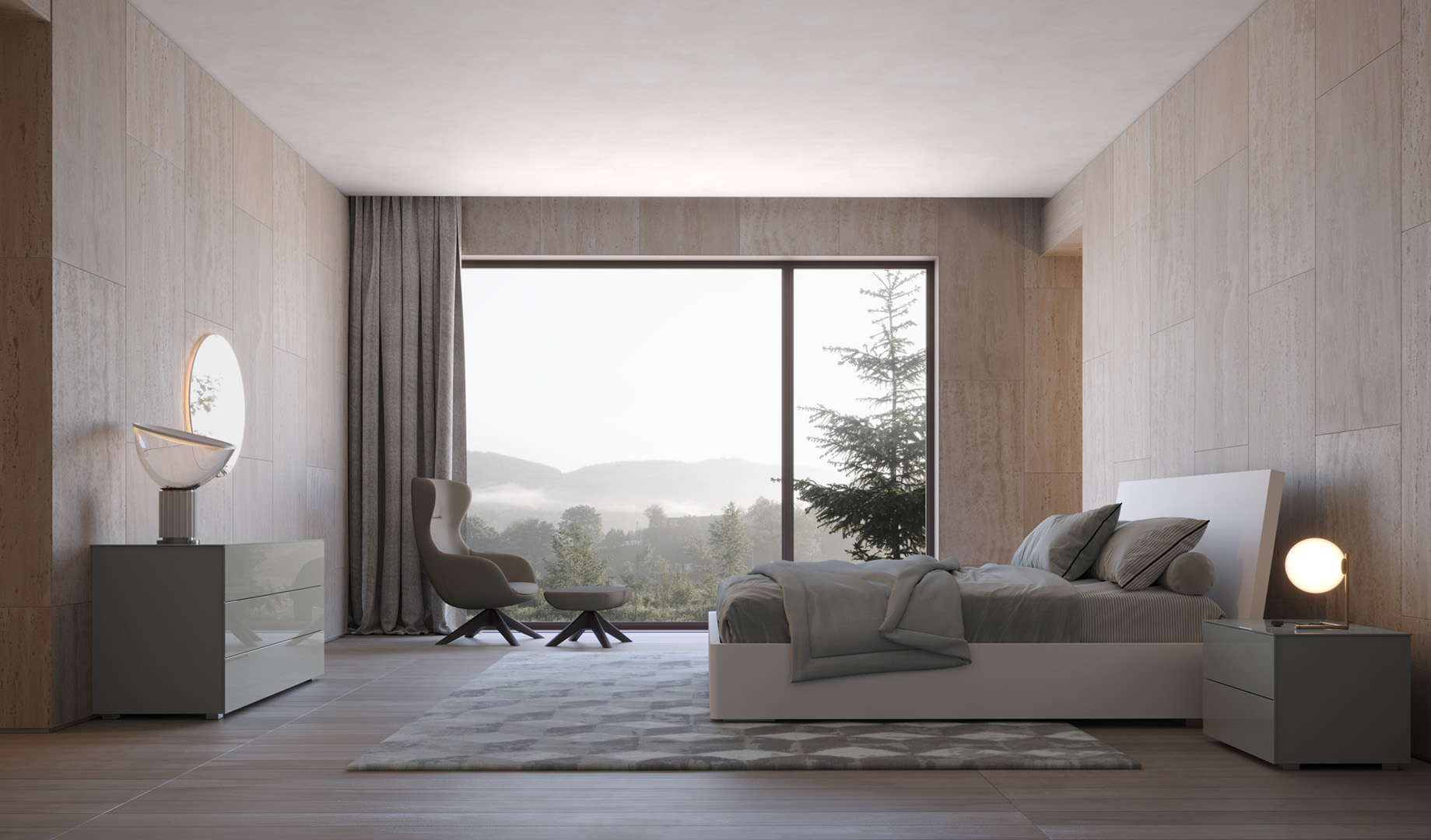 Giessige Glass - Bedside Table - The August Company | Mumbai