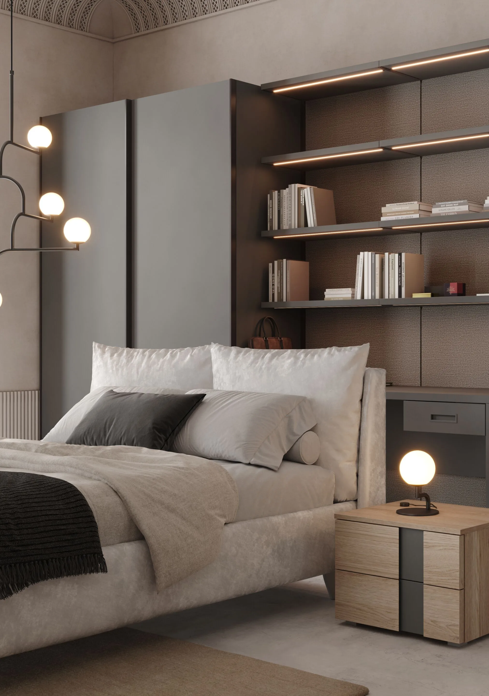 Giessegi Four - Sliding Wardrobe - The August Company | Mumbai